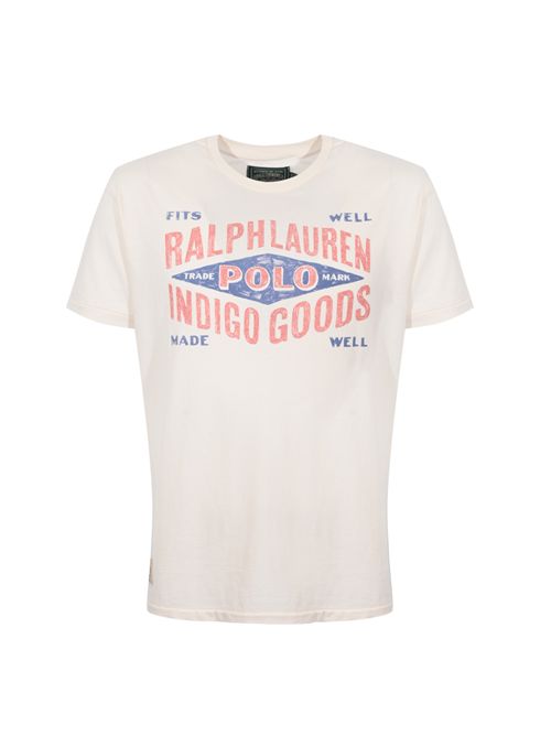 T-shirt in jersey di cotone con stampa logo POLO RALPH LAUREN | 710B13524001